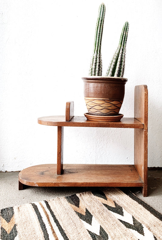 Vintage Mod Side Table Shelf