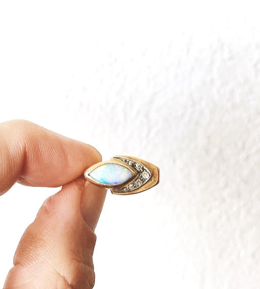 Vintage Opal Modernist Ring