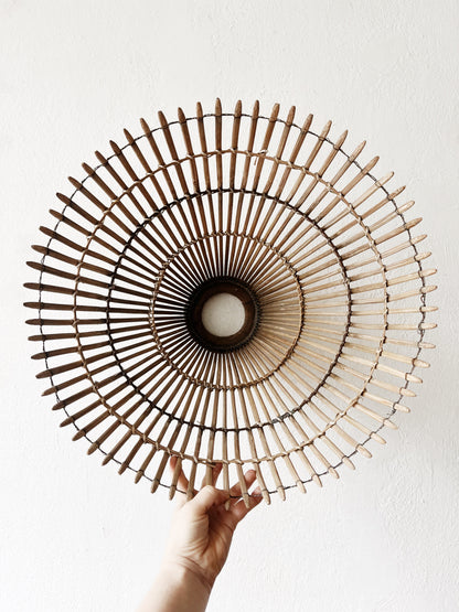 Large Antique Japanese Fish Trap Basket