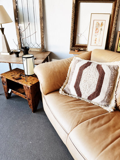 Vintage Italian Leather Loveseat