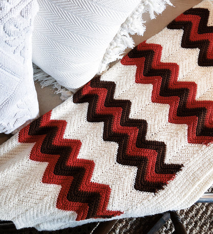 Vintage Afghan Crocheted Blanket