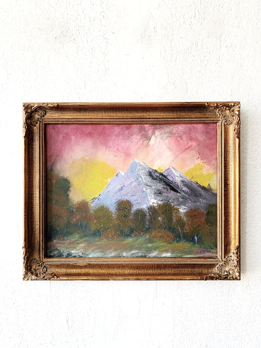 Vintage Framed Landscape Painting