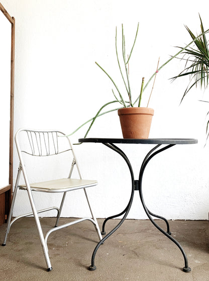 Mid Century Wrought Iron Patio Table