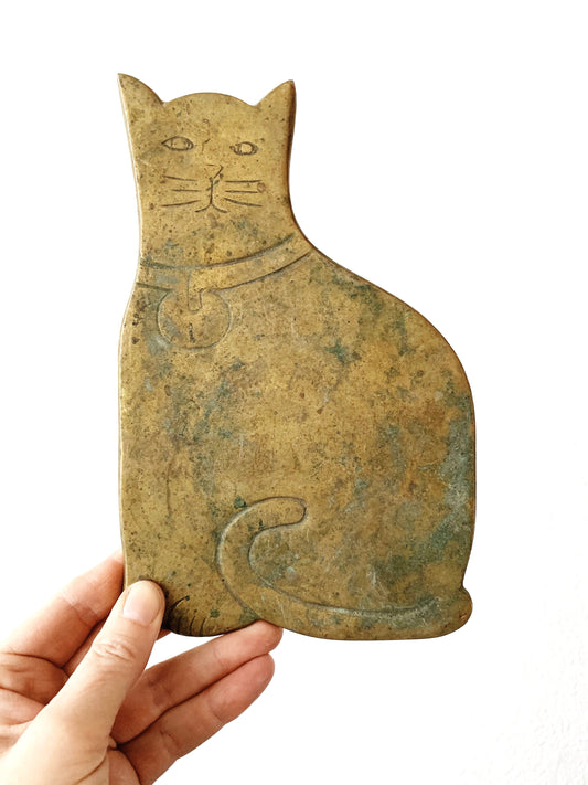 Vintage Aged Brass Trivet