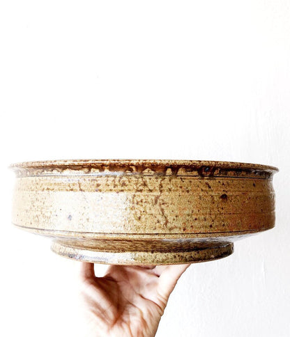 Vintage Ceramic Shallow Bowl