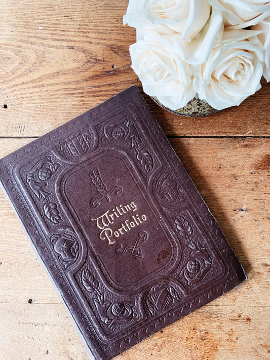 Vintage Leather Writing Portfolio