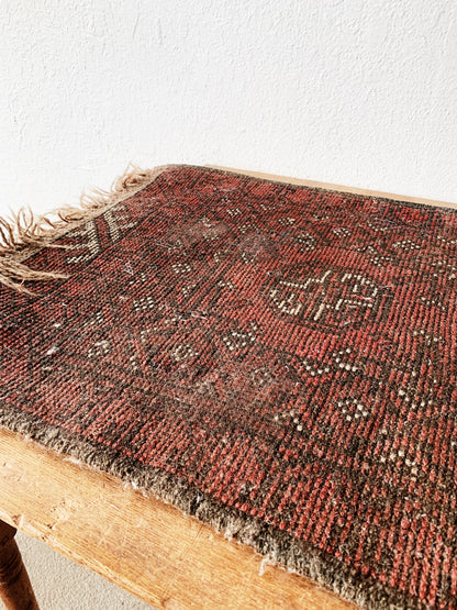 Vintage Hand Knotted Wool Rug