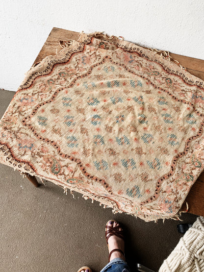 Vintage Woven Cotton Chenille Textile