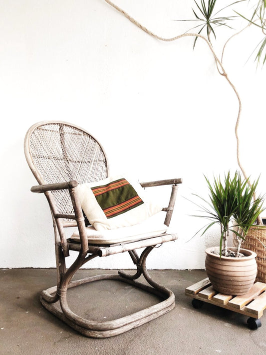 Vintage Albini Style Bamboo Chair