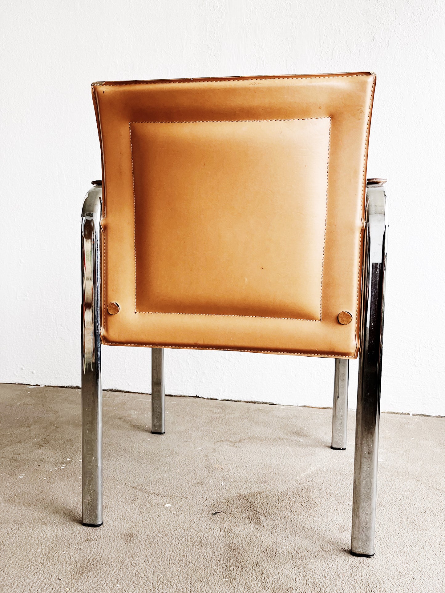 Arrben of Italy Postmodern Leather Chair