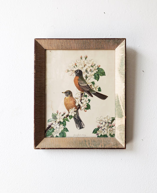 Vintage Framed Book Plate