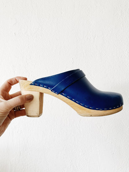 Maguba Cobalt Blue High Clogs