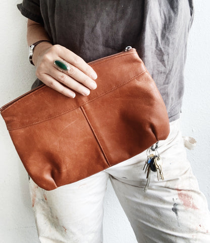 Vintage Leather Clutch