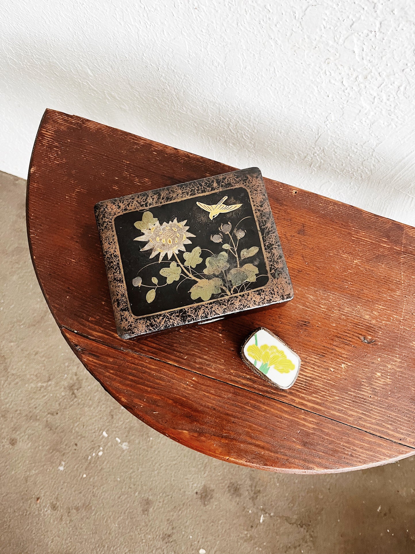 Antique Demilune Table