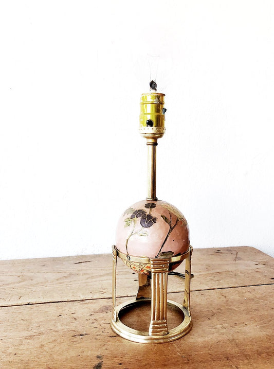Vintage Cloisonné Orb Lamp
