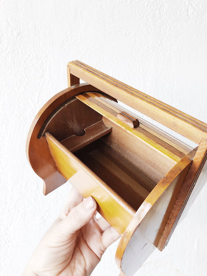 Vintage Tambour Door Sewing Chest