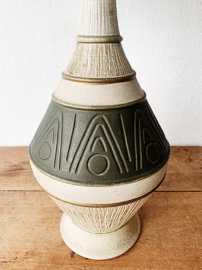 Mid Century Ceramic Lamp with Shade