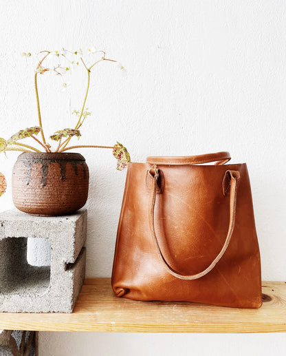 Wood and Faulk Slouch Tote