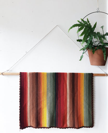 Vintage Rainbow Lap or Stroller Blanket