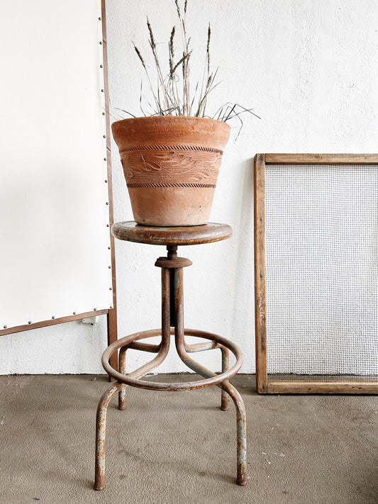 Antique Industrial Stool