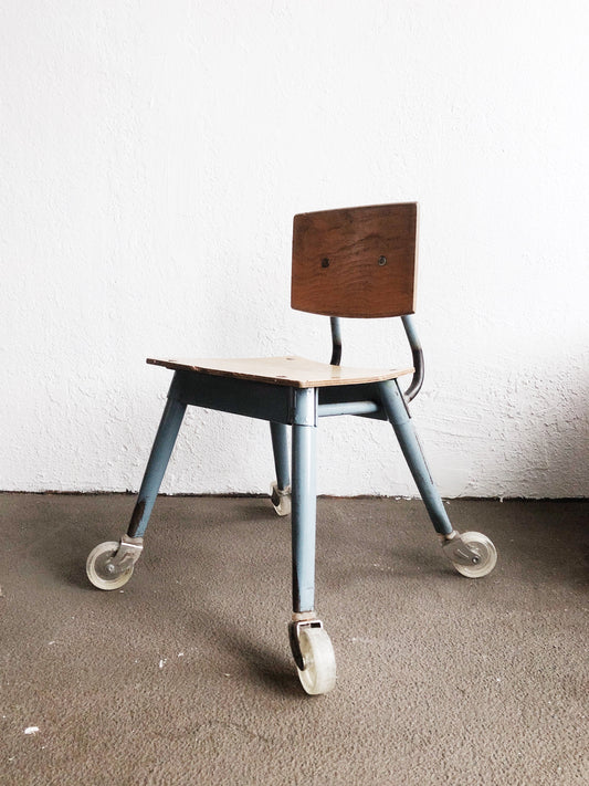 Vintage Mid Century Industrial Kids Chair