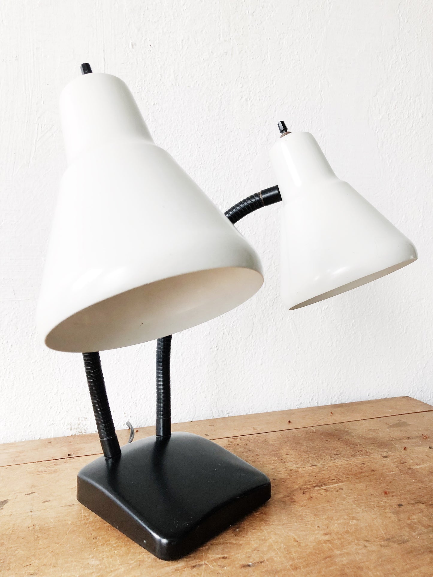 Mid Century Double Gooseneck Lamp