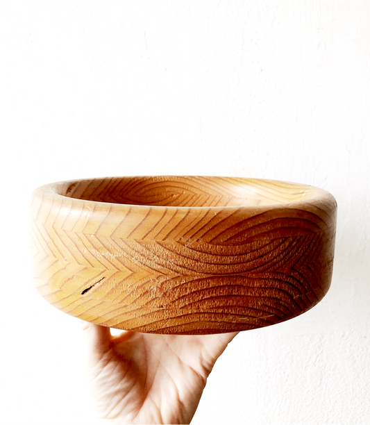 Hand Turned Chunky Wood Serving Bowl