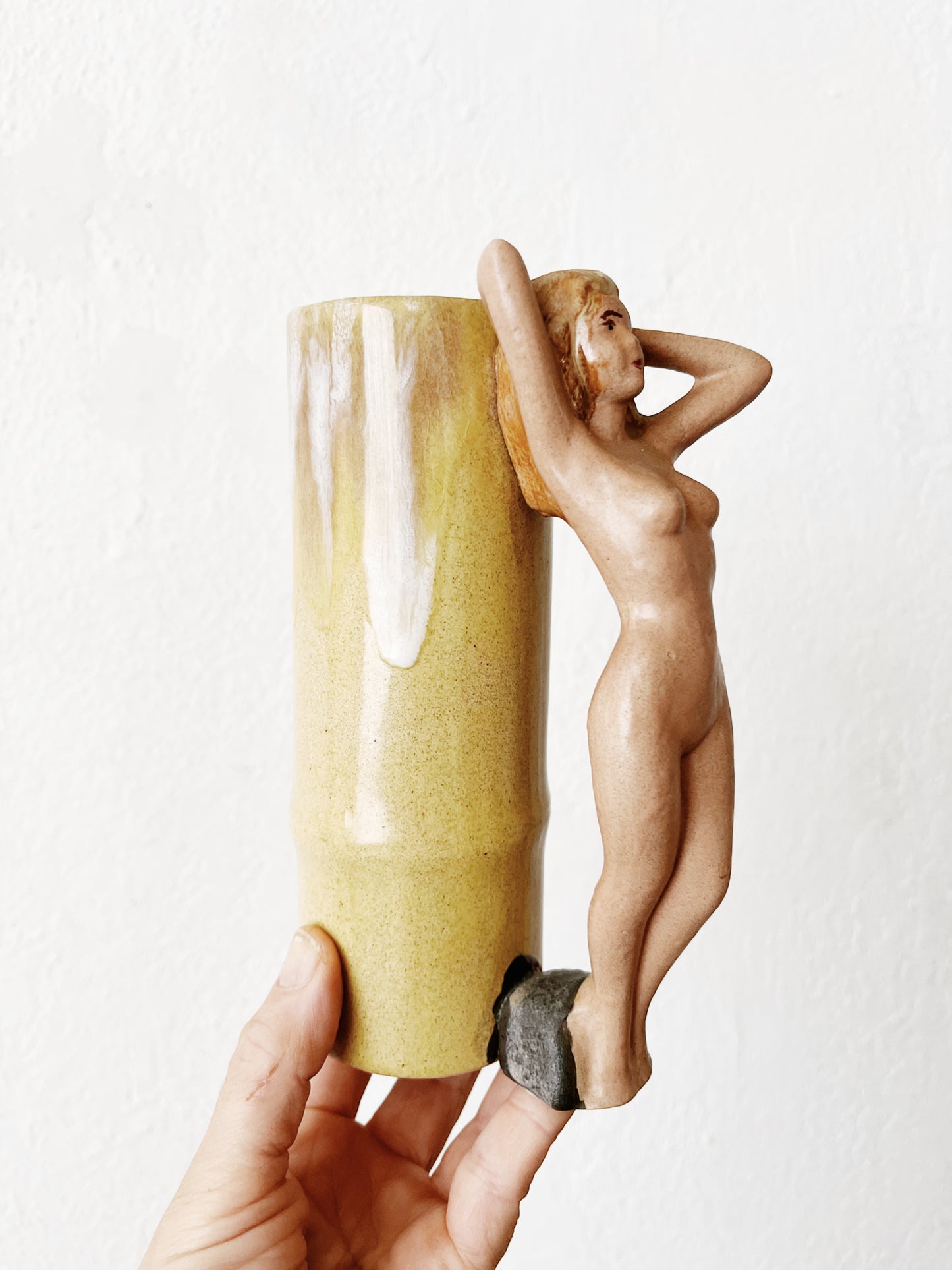 Vintage Tiki Cup Vase