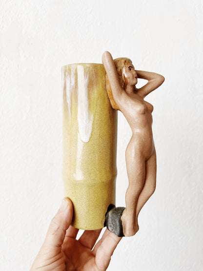 Vintage Tiki Cup Vase