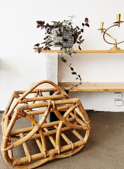 Chunky Bamboo Record Rack