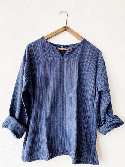 Indigo Stripe Cotton Top Thailand