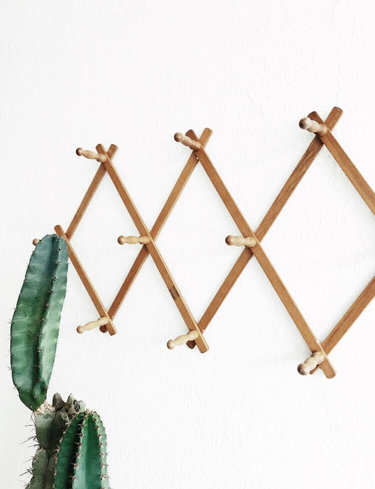 Large Wood Accordion Rack