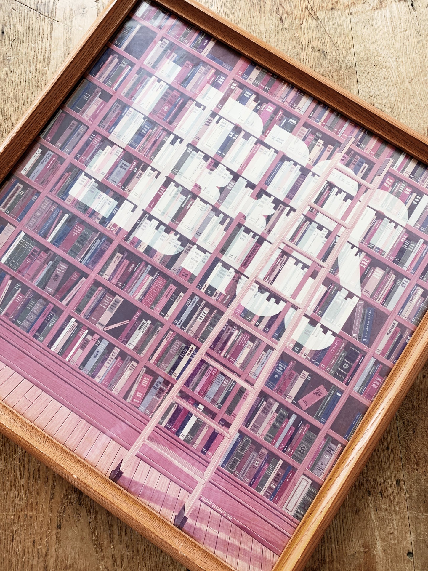 Framed Libros Print c1985