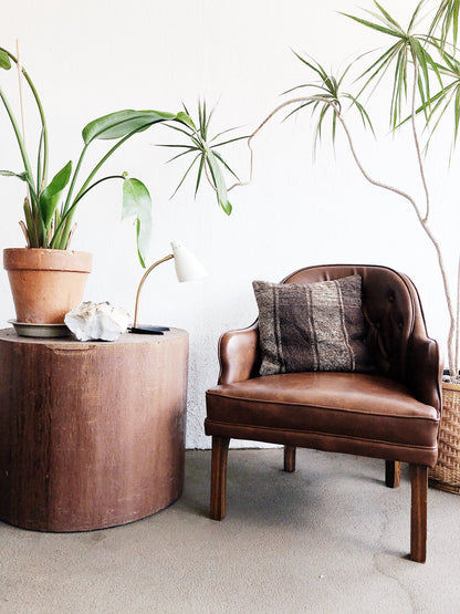 Vintage Leatherette Club Chair