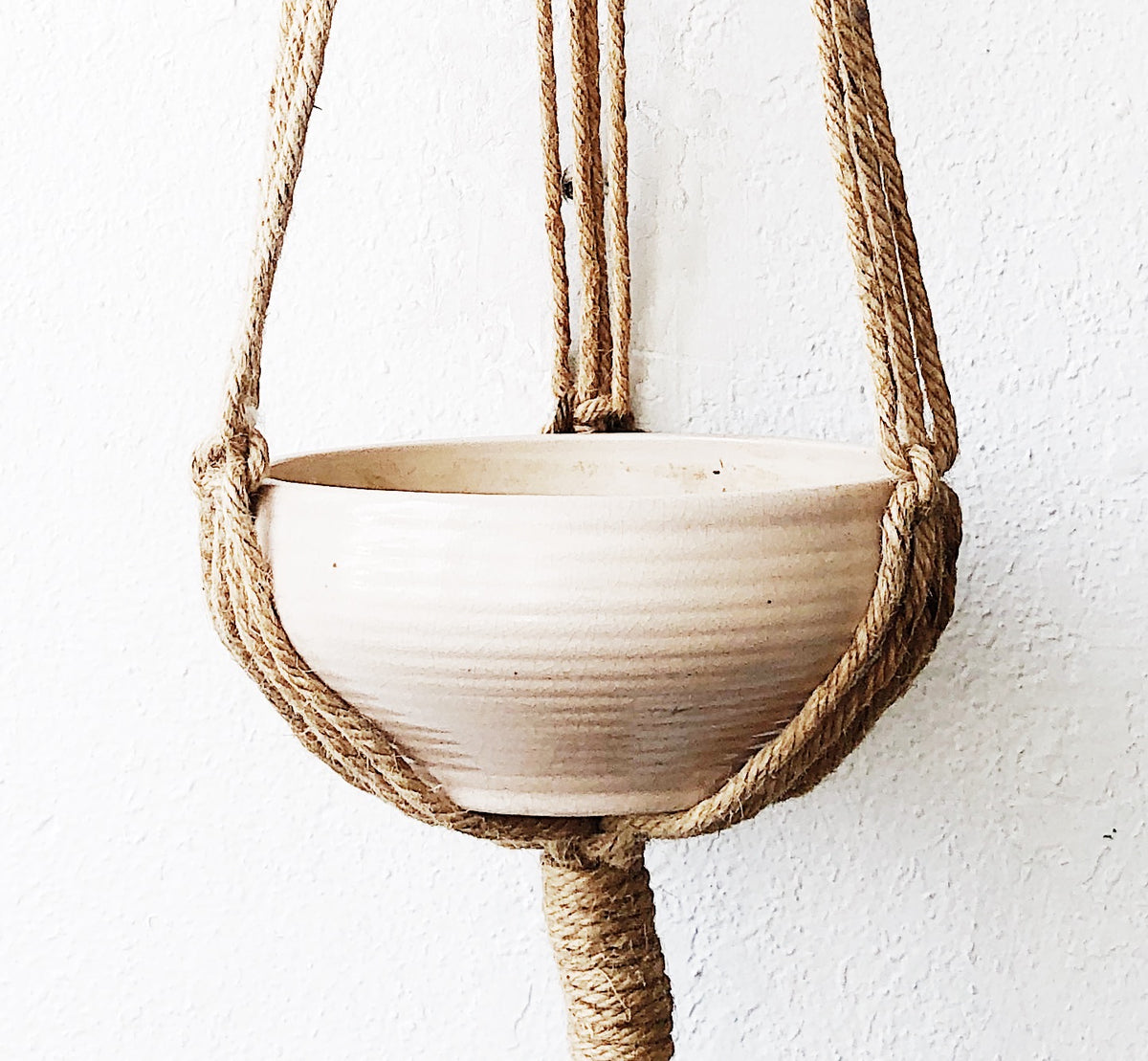 Vintage Macramé with Clay Pot
