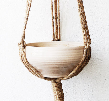 Vintage Macramé with Clay Pot