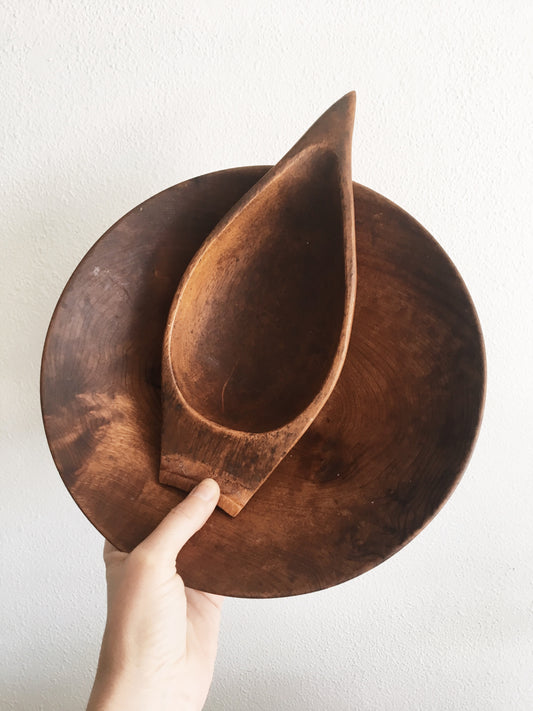 Beautiful Vintage Wood Dishes