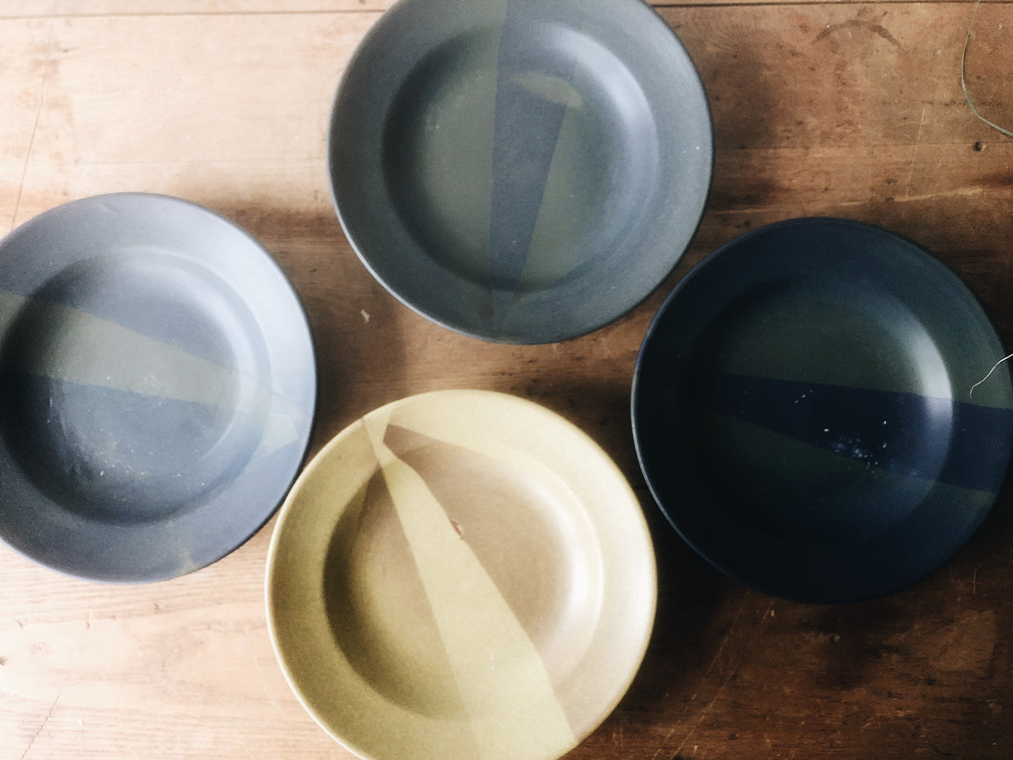 Vintage Tai Tau Mid Century Stoneware Bowl Set