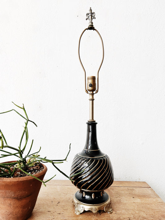 Vintage Regency Style Ceramic Lamp