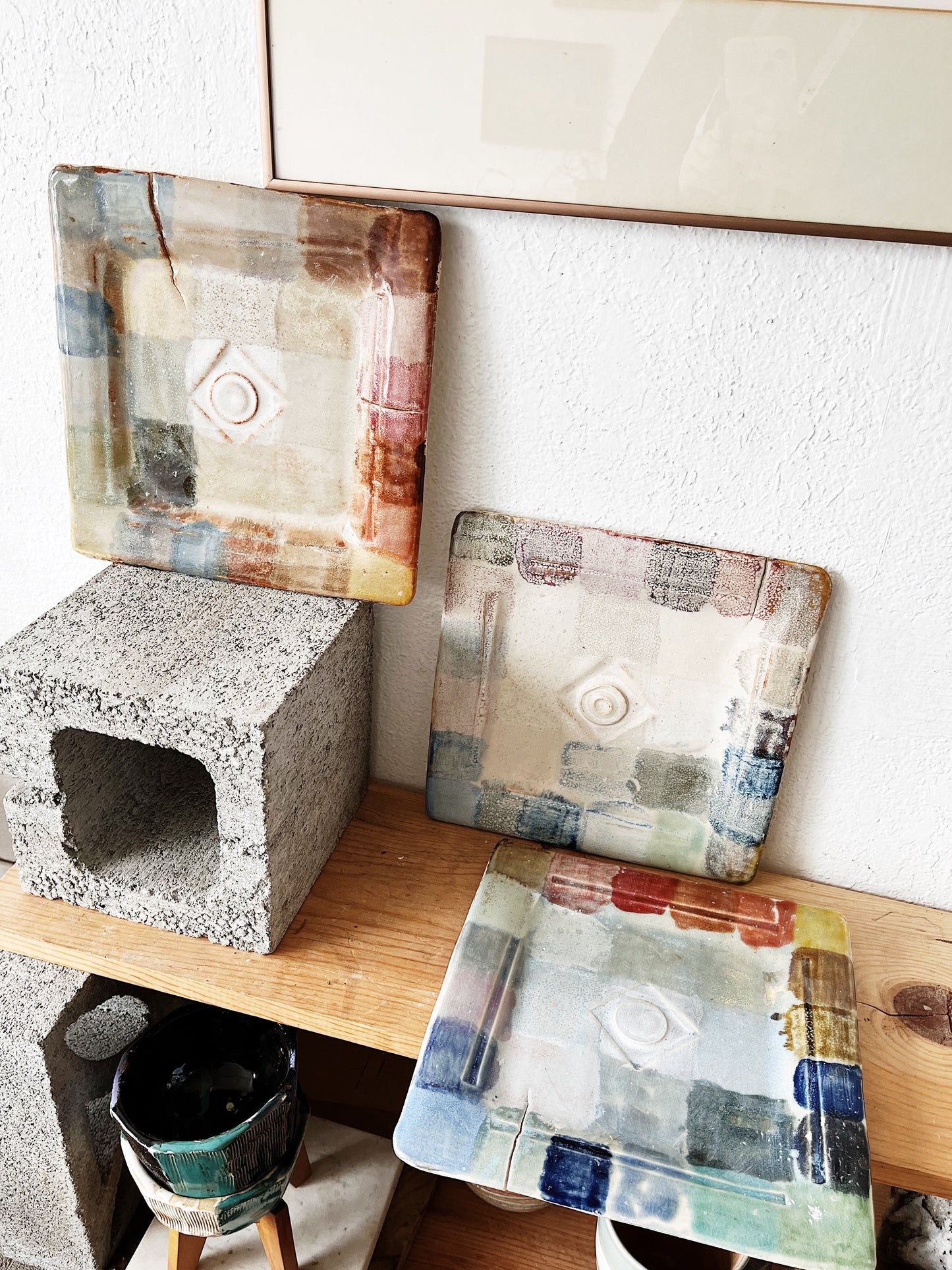 Handmade Glaze Test Plates