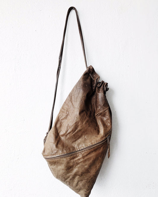 Vintage Distressed Leather Backpack