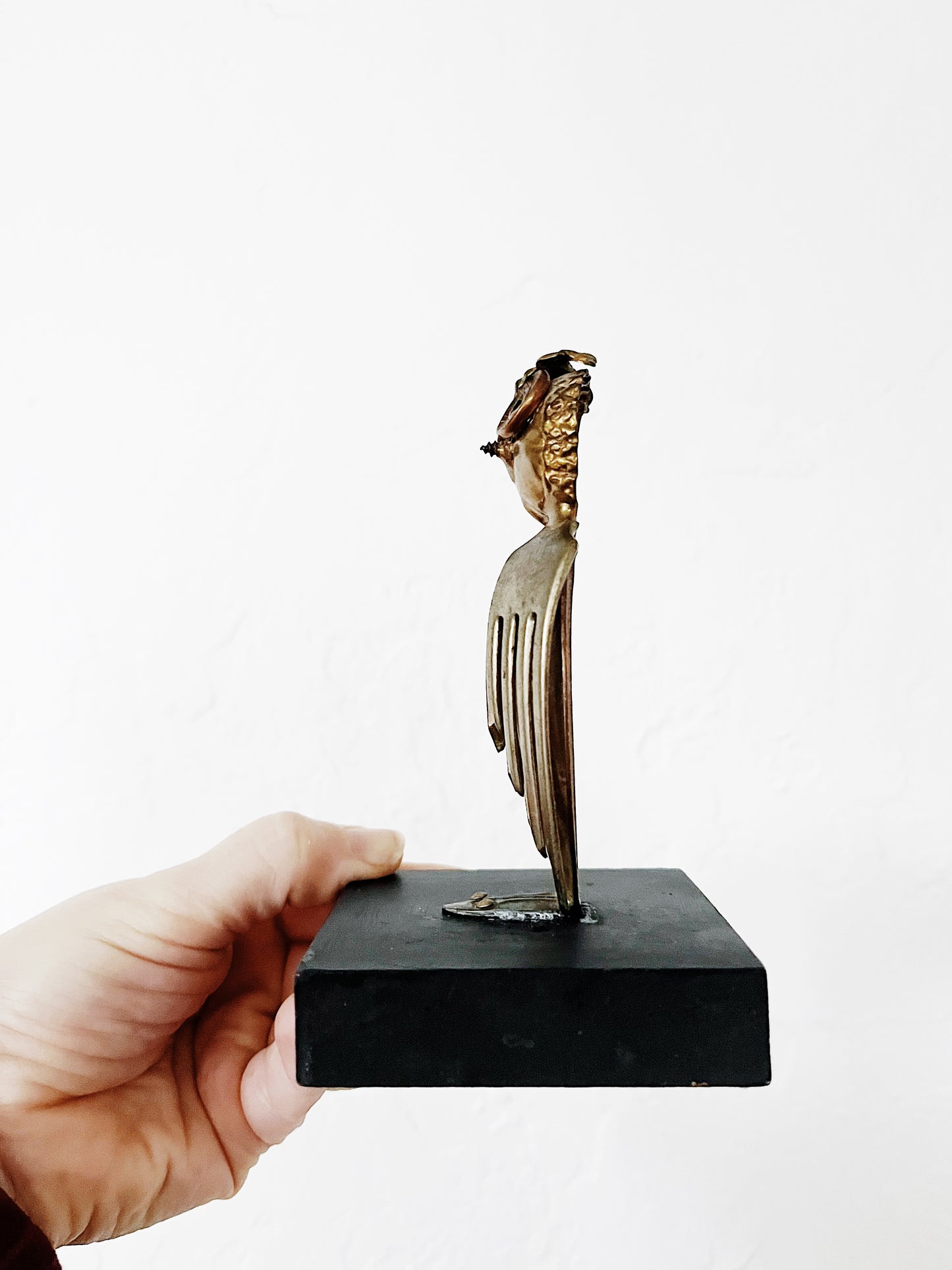 Brutalist Owl Sculpture