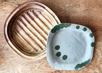 Small Handmade Pottery Dish / Spoon Rest