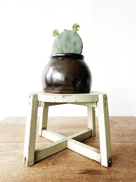 Rustic Wood Plant Stand