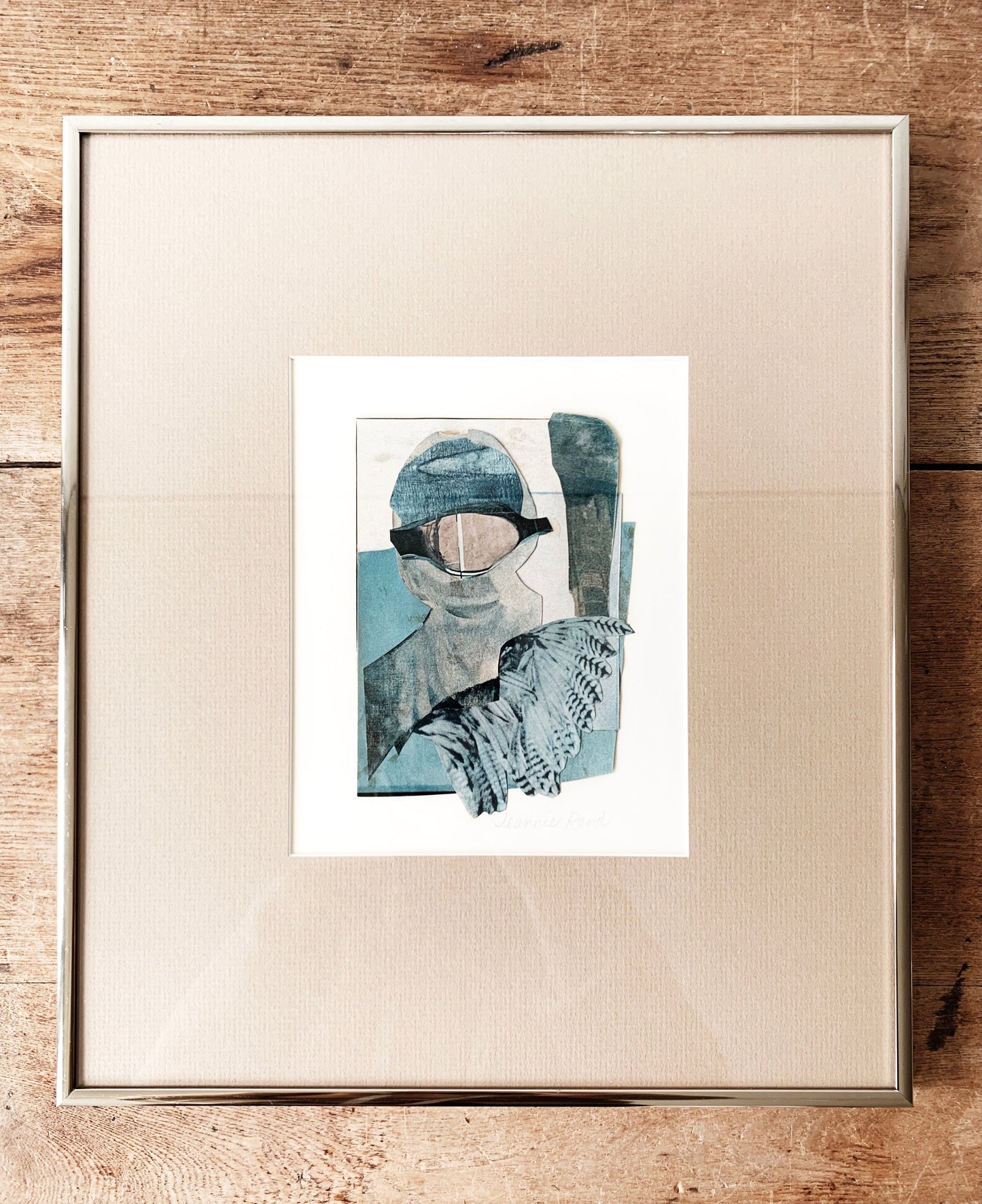 Vintage Jeannie Rand Original Framed Collage