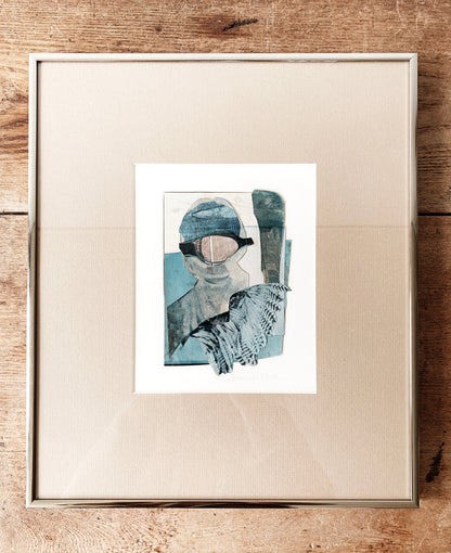 Vintage Jeannie Rand Original Framed Collage