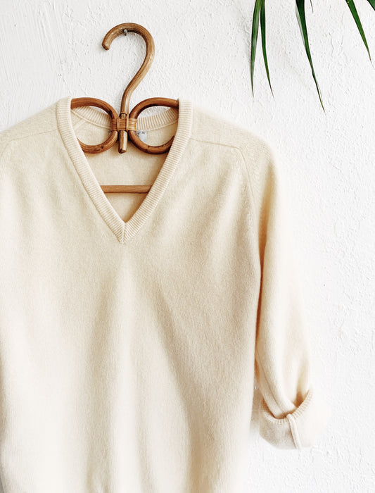 Vintage Cashmere V Neck