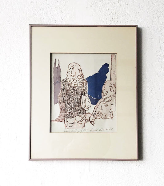 Original Etching ‘window shopping’