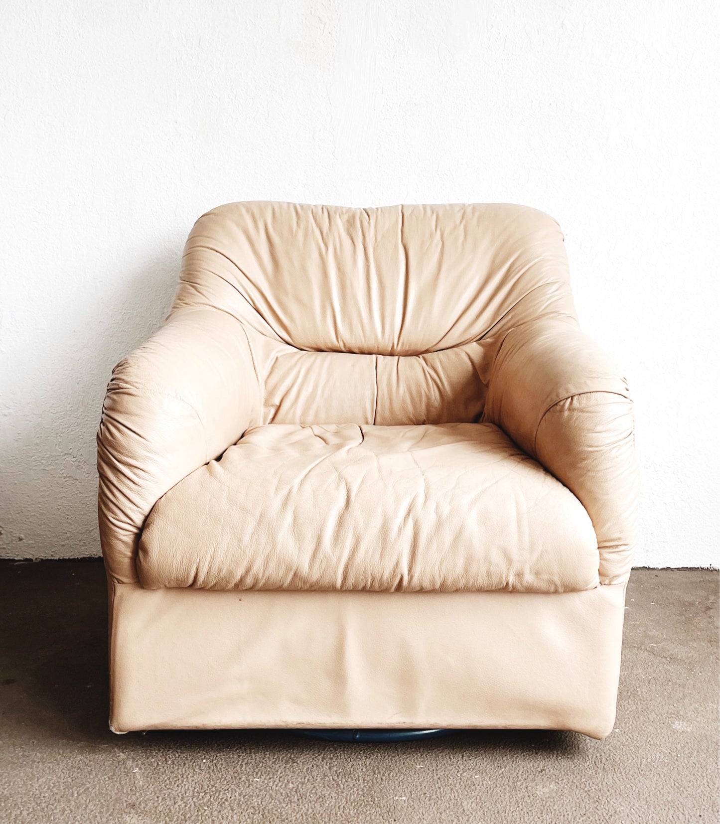 Vintage Leather Swivel Chair