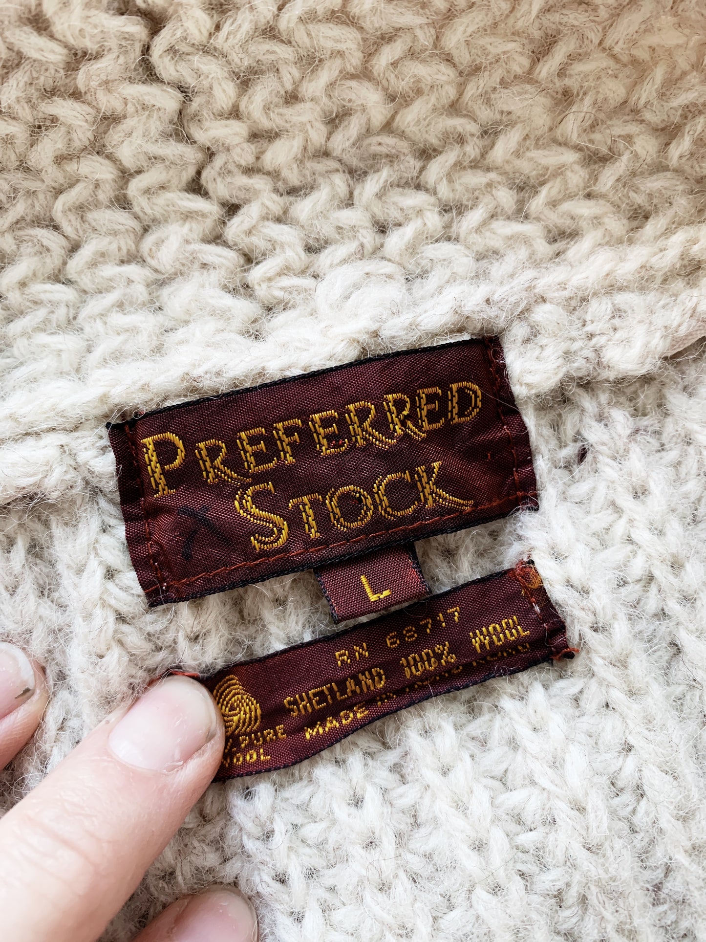 Vintage Oversized Wool Cardigan
